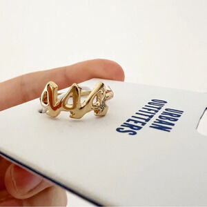 NWT Urban Outfitters Gold 444 Ring, Size 6